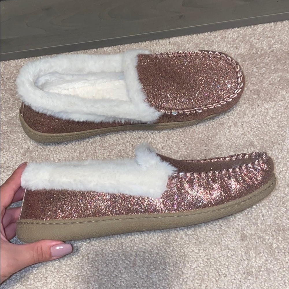 Sonoma rose gold slippers